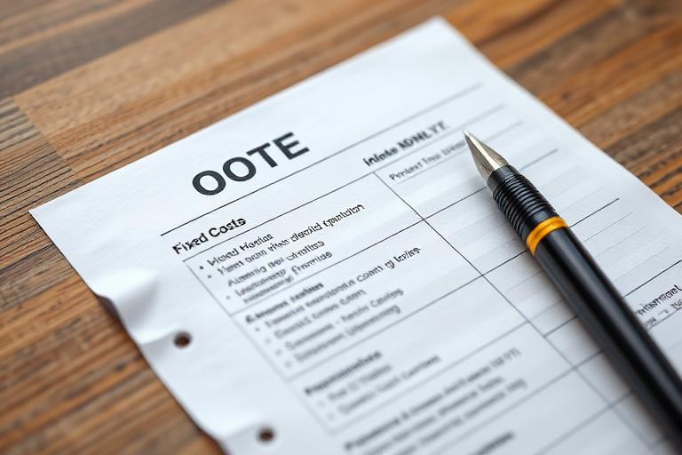 Fixed-cost quoting